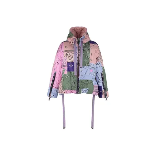 KHRISJOY FW22 Воротник-стойка Умеренный Пуховик Женские Многоцветный
