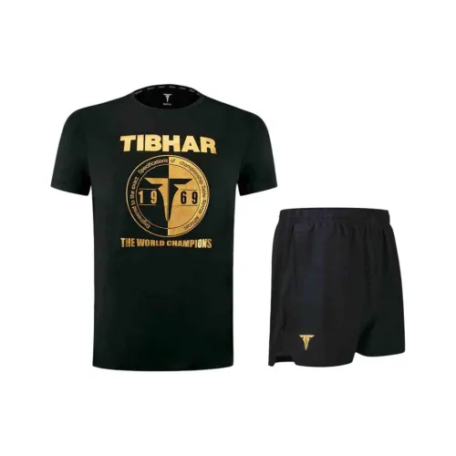 TIBHAR Черный/Золото Мужская Повседневная Спортивная Одежда