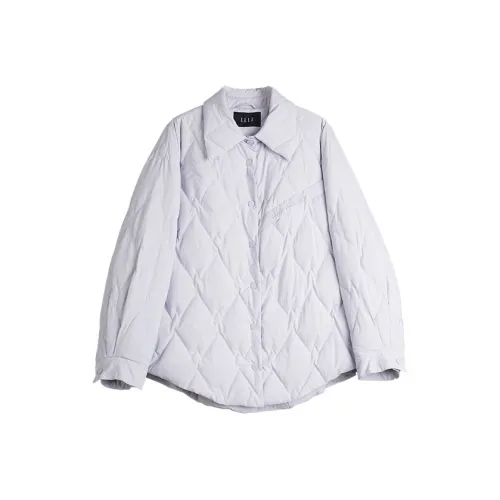 ELLE Пуховик Женский Светло-фиолетовый