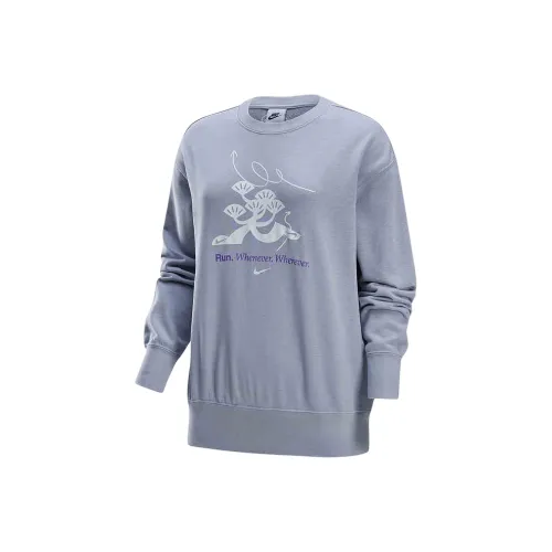 Nike Толстовка Женская Светло-фиолетовая
