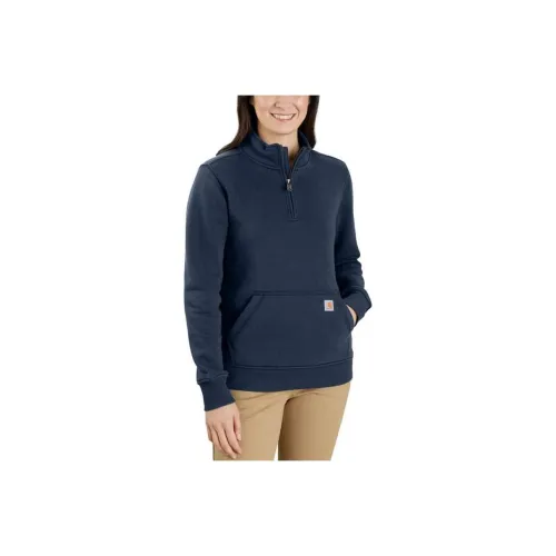 Carhartt 105295 MIDWEIGHT QUARTER ZIP Средний воротник Толстовка RELAXED FIT Женская