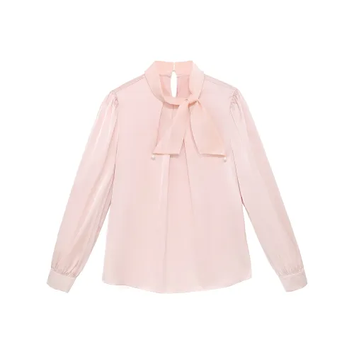 MISTVB Шифон Рубашка Женская Абрикос