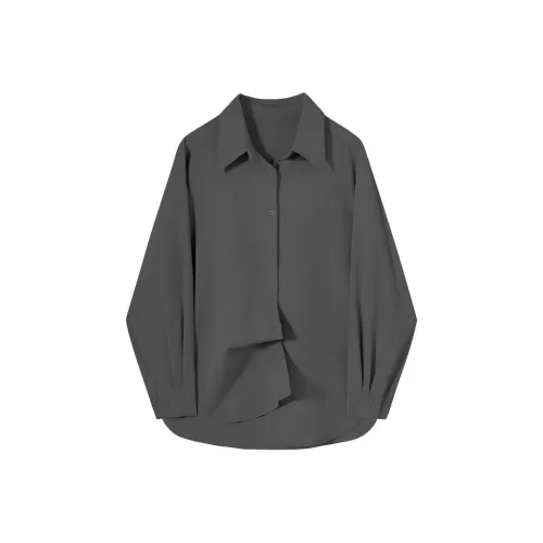 SLEEP AT 11 Рубашка Женская Темно-Серый