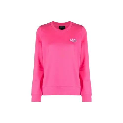 A.P.C Толстовка Женская Малиновая Розовая