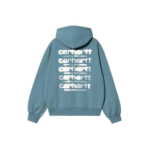 Carhartt WIP SS24 W' С капюшоном Ink Bleed Sweat Толстовка Женская Синяя
