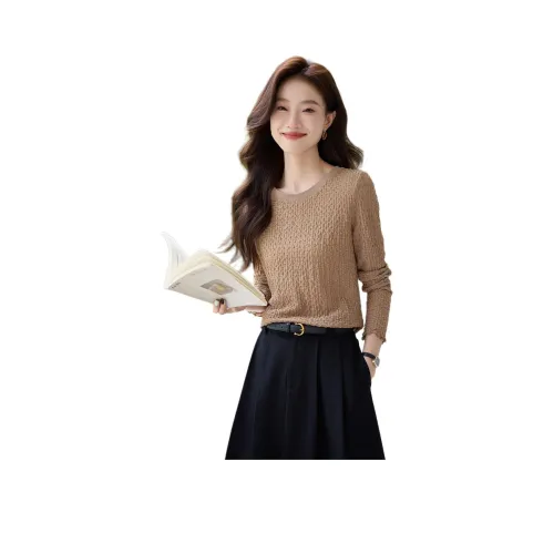 Mo Han Yi Mei T Рубашка Женская Молочно-чайный