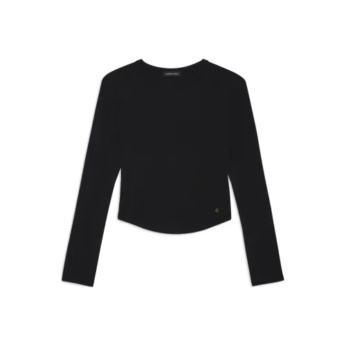 Anine Bing T-Shirt Женская Черная
