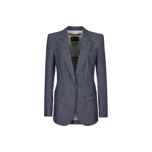 Giorgio Armani Темно-синий деним Женские офисные костюмы