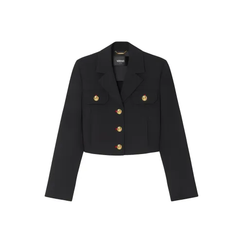 VERSACE Куртки и Пальто Женские Черные