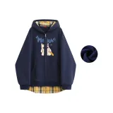 Темно-синий и желтый [утолщенный и с флисовой подкладкой]