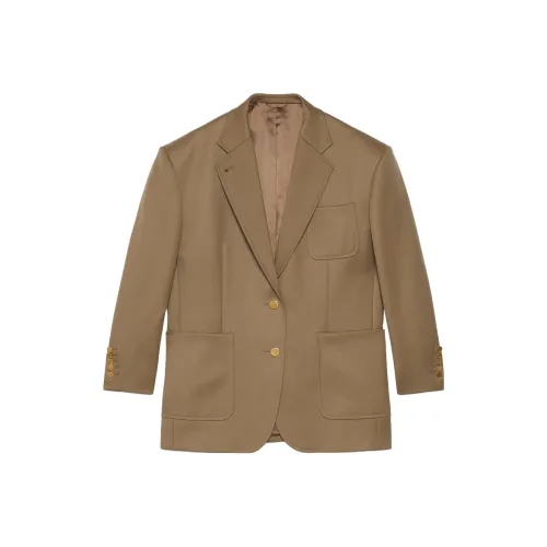 GUCCI FW23 Бизнес-костюм Пальто Женское CAMEL