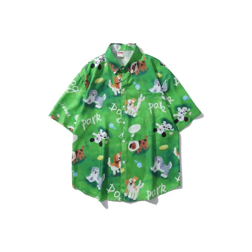 BEAR UNION Зеленые Женские Рубашки