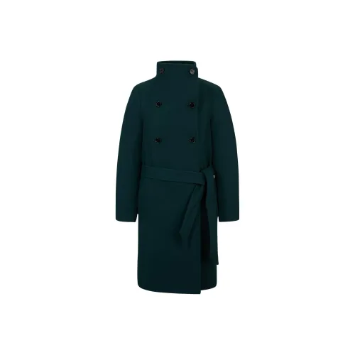 HUGO BOSS Темно-зеленое Женское Пальто