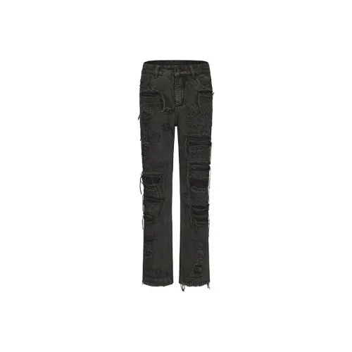 FDMWAVE Light Gray Men's Jeans FDMWAVE Светло-серые мужские джинсы