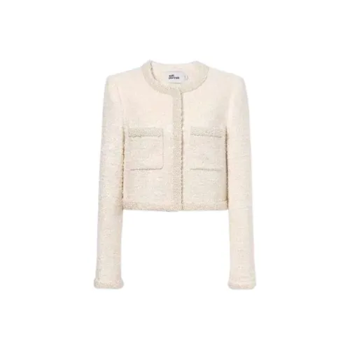 Self Портрет Куртки Пальто Женские Кремовый