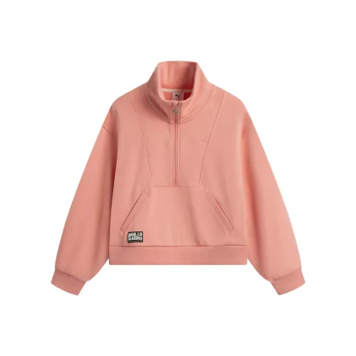 PUMA Розовые Женские Свитшоты