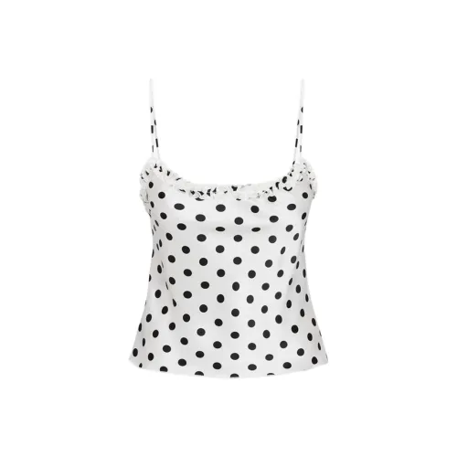 Realisation Par SS25 The Evie Топ на бретелях Женский Dolce Пятно Сладкий стиль Гороховый узор