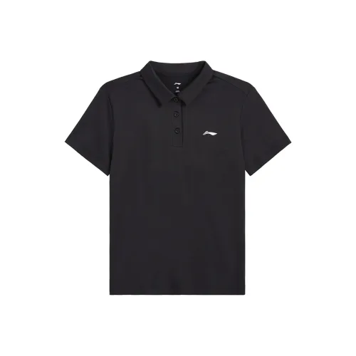 Поло с подкладкой женское черное