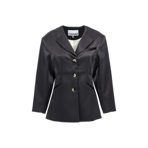 GANNI Бизнес-костюм женский черный