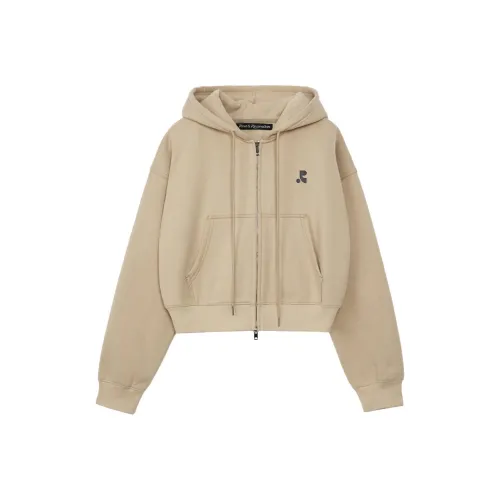 Rest Recreation STITCH Укороченный капюшон ZIP UP Свитшот Женский Бежевый Бежевый