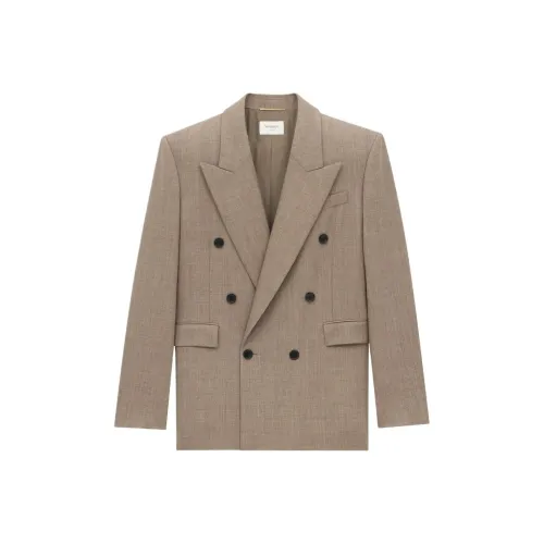 SAINT LAURENT Куртки и Пальто Женские Бежевые