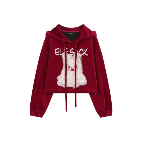 ELF SACK Свитшот Женский Рождественский Красный