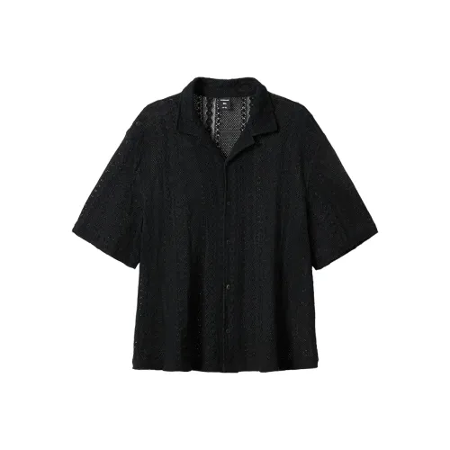 WAYNEXZAVIER Мужские Черные Рубашки