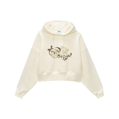 MSGM Свитшот Женский Светлый Бежевый