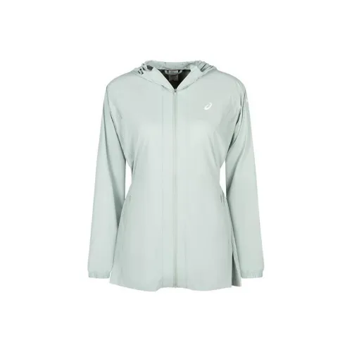 Asics Куртки и Пальто Женские Моховый Зеленый