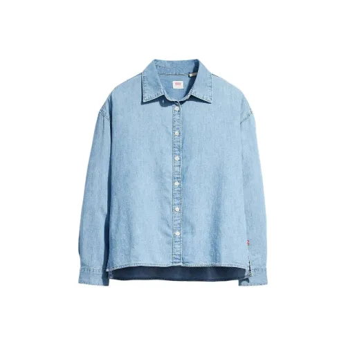 Levis Небесно-голубой Женские Рубашки