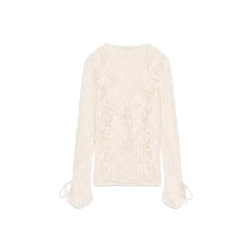 ZARA Белый Женские Трикотаж