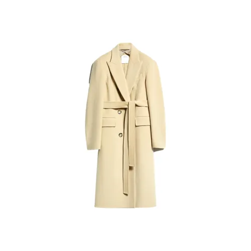 SportMax Светло-янтарное Женское Пальто