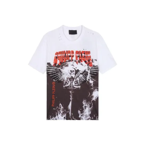 PHILIPP PLEIN Белая Мужская T-Рубашка