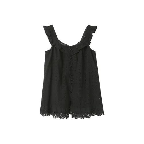 3COLOUR Рубашка Женская Классическая Черная