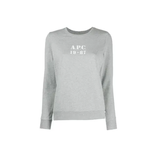 A.P.C Серый Женские Свитшоты