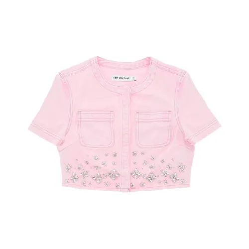 Self Портрет Куртки Пальто Женские Розовый