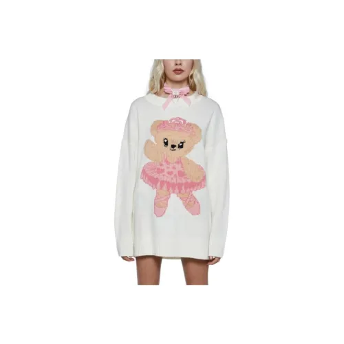 Dolls Kill Белый/Белый Женские Трикотаж