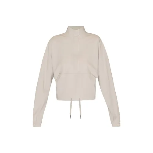 Victoria's Secret Розовый SWEATY BETTY Explorer Полузастежка Мидлейер MineralBeige Толстовка Женская Бежевая