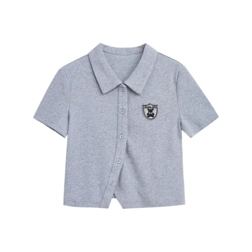 ZIHAN Серый Женские Поло