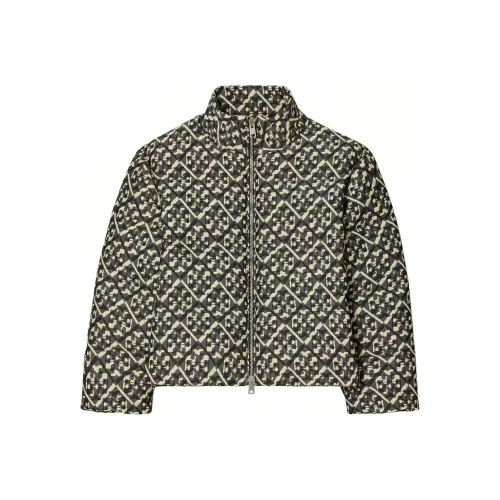 Tory Burch FW24 Пуховик Женские Зеленый