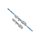 Ярко-серебристый, двойная головка, выдвижной, лазерный меч