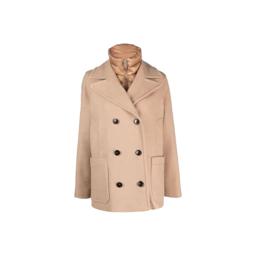 WOOLRICH Песочно-бежевый желтый Женское пальто