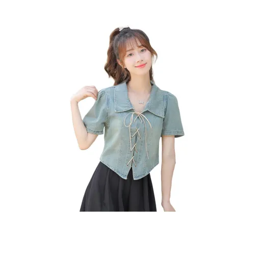 MM Blue Women's Shirts