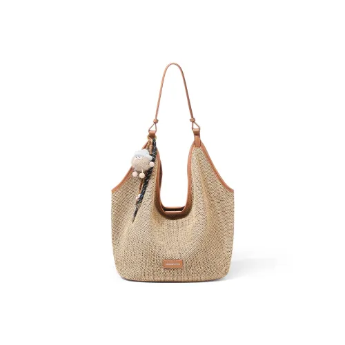 MAKEUP KITTEN PE Комбинированная сумка Тоут сумка Сумка через плечо Женская Черная Коричневая