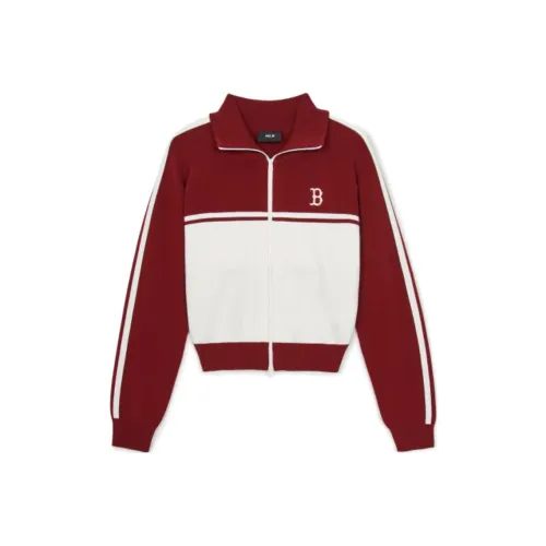 Mlb Base Logo Varsity Boston Red Sox Куртки Пальто Женские Бордовый
