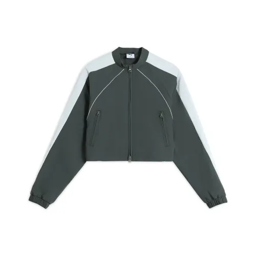 PUMA Dare To Ткани вязаные Куртка Женские Минеральный серый 83