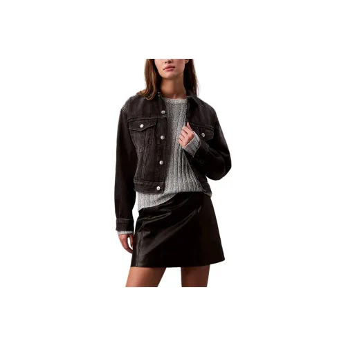 CALVIN KLEIN Куртки и Пальто Европейская версия Женские Туманный Черный