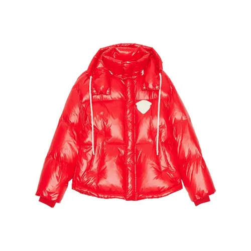 Ed Hardy FW23 Пуховик Женский Теплый Неоново-розовый Красный