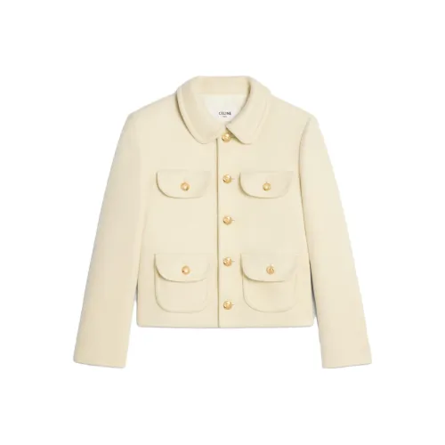 CELINE Куртки и Пальто Женские Экрю
