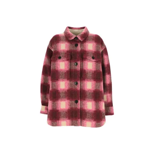 ISABEL MARANT ETOILE Пальто Женское Красно-фиолетовое